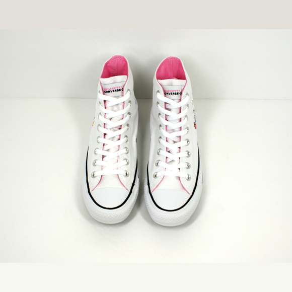 Converse X Hello Kitty High Top Sneakers White NEW - Picture 8 of 8